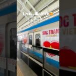 やっと開通したホーチミンメトロ1号線に乗り鉄子。満足😊。どこも人が多い印象で活気を感じる街。 #ホーチミンメトロ #乗り鉄子#hochiminhcity #hochiminmetro #saigon