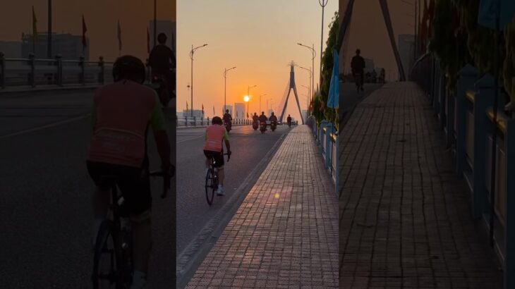 ベトナム🇻🇳ダナンの記録61  早朝にミーケビーチまで散歩 #travel #danang #beach #sunrise