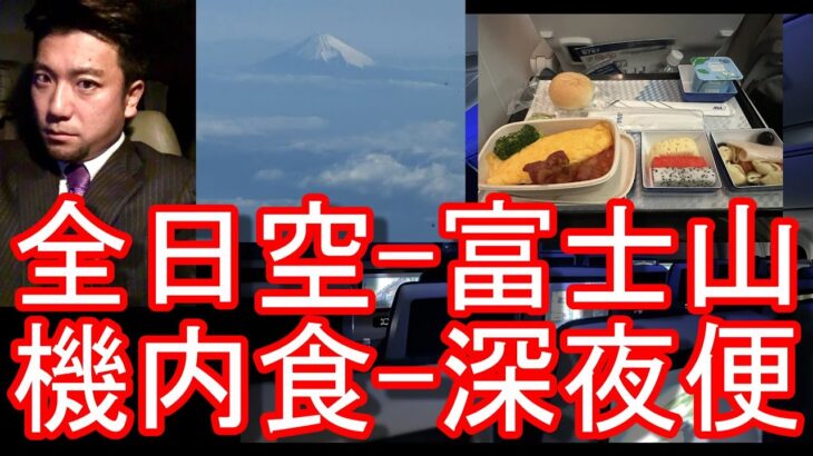 富士山【旅客機(航空機)搭乗】全日空（ANA）NH892便！ベトナムのホーチミンのタンサニャット国際空港⇨東京-羽田空港！ボーイング787、機内食ANA flight,Sagon→Tokyo