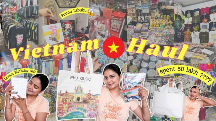 *CRAZY* VIETNAM Shopping Haul | Best Markets to shop in Vietnam? Labubu, night markets & more!