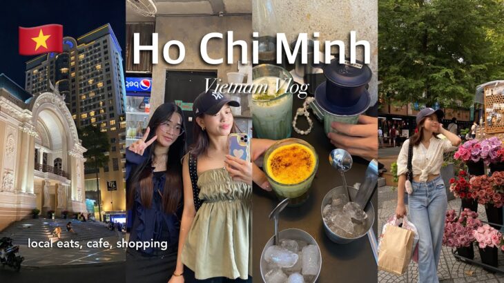 Vietnam Vlog: ដេីរលេងនៅវៀតណាម local food, cafes + shopping in Ho Chi Minh