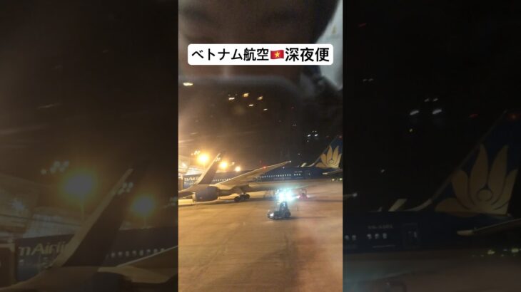 ベトナム旅行🇻🇳ベトナム航空深夜便に搭乗/ハノイノイバイ国際空港 #海外旅行 #ベトナム旅行 #vietnam