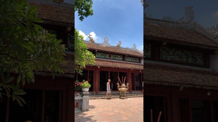 ベトナム旅行🇻🇳ホアンキエム湖の玉山祠/ハノイ旧市街/街歩き #海外旅行 #ベトナム旅行 #vietnam