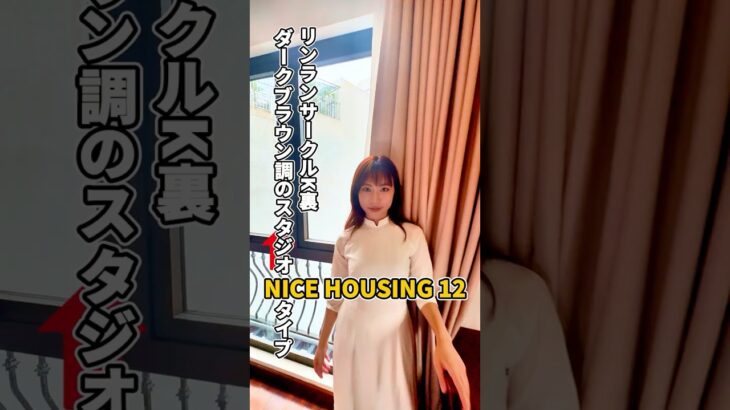 【ハノイ・賃貸】【リンラン サークルKの裏】【ダークブラウン基調のスタジオタイプ】ナインハウジング12  NINE HOUSING 12 サービスアパート 賃貸 内見 アパート #shorts