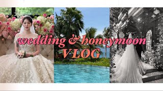 [Wedding vlog] 인생 최대 몸무게 찍고 결혼식 + 나트랑 5박7일 신혼여행 💍✈️🇻🇳 | 대전라비에벨 알리부리조트 나트랑