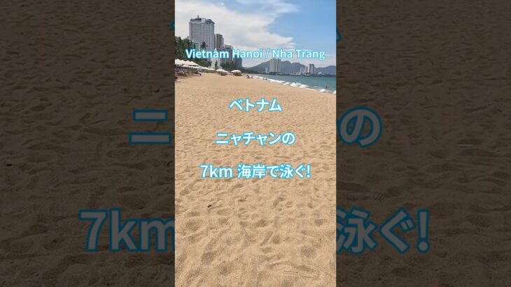 青い海と砂浜! バカンス映像か事故映像か! ニャチャンビーチで過ごす休日