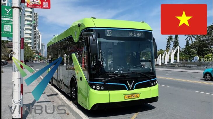 First Time Riding The VinBus in Nha Trang City to Vinpearl Harbour (Việt Nam Bus Route 23)