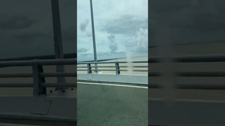 ホーチミンの川車の中から