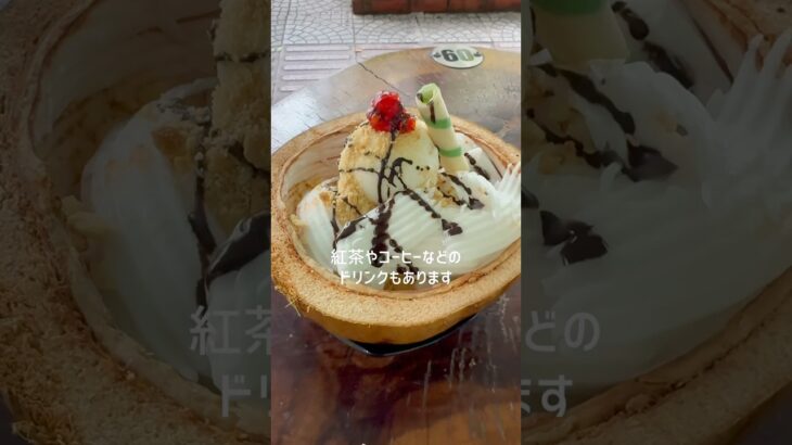 ベトナム・ダナンのハン市場近くの路上にある喫茶店のココナッツアイスが美味しかった！#KemDừaMãLai#ココナッツアイス#shorts