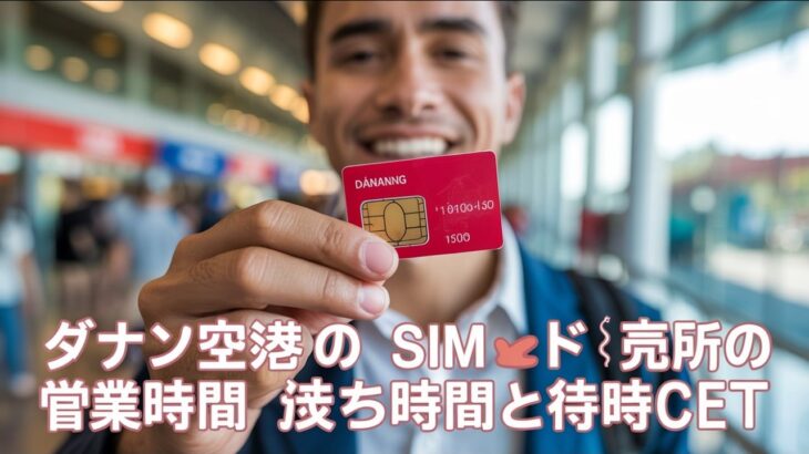 ダナン空港 SIMカード販売所の営業時間と待ち時間 | ベトナム旅行の通信手段 ✈️