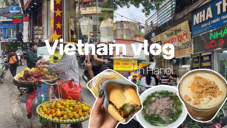 【VLOG】 #21 トランジットでハノイ観光🇻🇳25時間滞在でできること✨念願のトレインストリート| ベトナムフード | マッサージ | カフェ